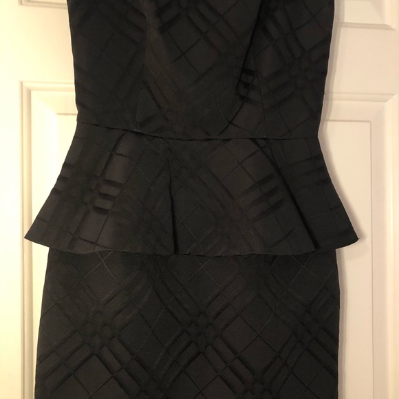 Cynthia Steff Black Plaid Peplum Dress - Picture 4 of 4